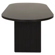 MESA DE JANTAR OVAL 2,20 M X 1 M LINHAS - PRETO - Foto 3