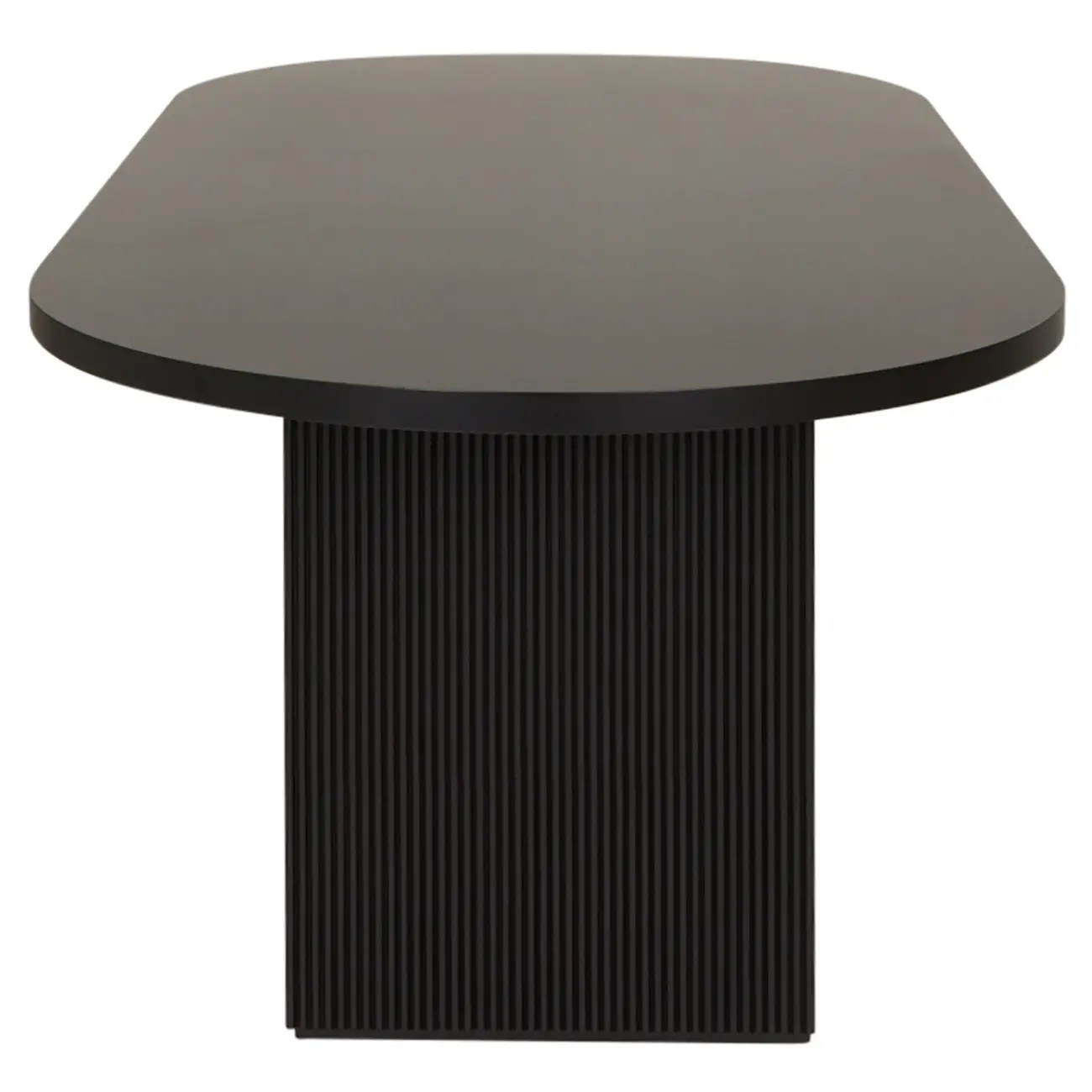 MESA DE JANTAR OVAL 2,20 M X 1 M LINHAS - PRETO - Foto 3
