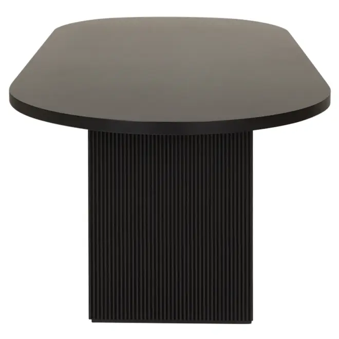 MESA DE JANTAR OVAL 2,20 M X 1 M LINHAS - PRETO - Foto 3