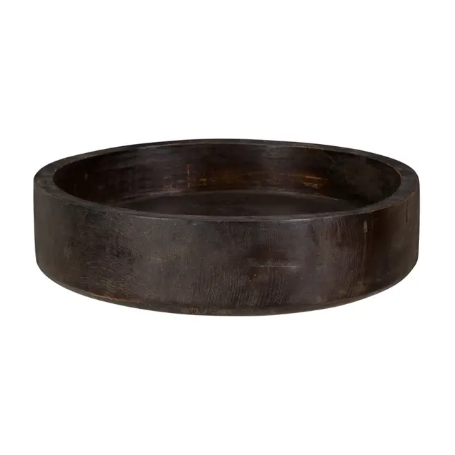 CENTRO DE MESA 25 CM LITHO - ENCERADO CASTANHO - Foto 1