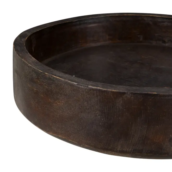 CENTRO DE MESA 25 CM LITHO - ENCERADO CASTANHO - Foto 2