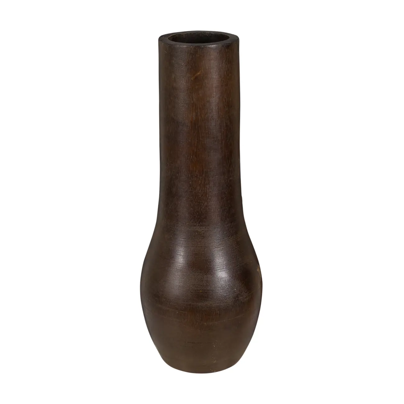 VASO DECORATIVO 30 CM LITHO - ENCERADO CASTANHO - Foto 1