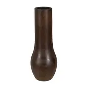 VASO DECORATIVO 30 CM LITHO - ENCERADO CASTANHO - Foto 1