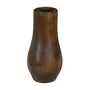 VASO DECORATIVO 17 CM LITHO - ENCERADO CASTANHO - Foto 1