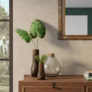 VASO DECORATIVO 17 CM LITHO - ENCERADO CASTANHO - Foto 4