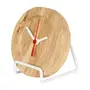RELÓGIO DE MESA CAFEZAL 12 CM - KAFE MADEIRA/BRANCO - Foto 2