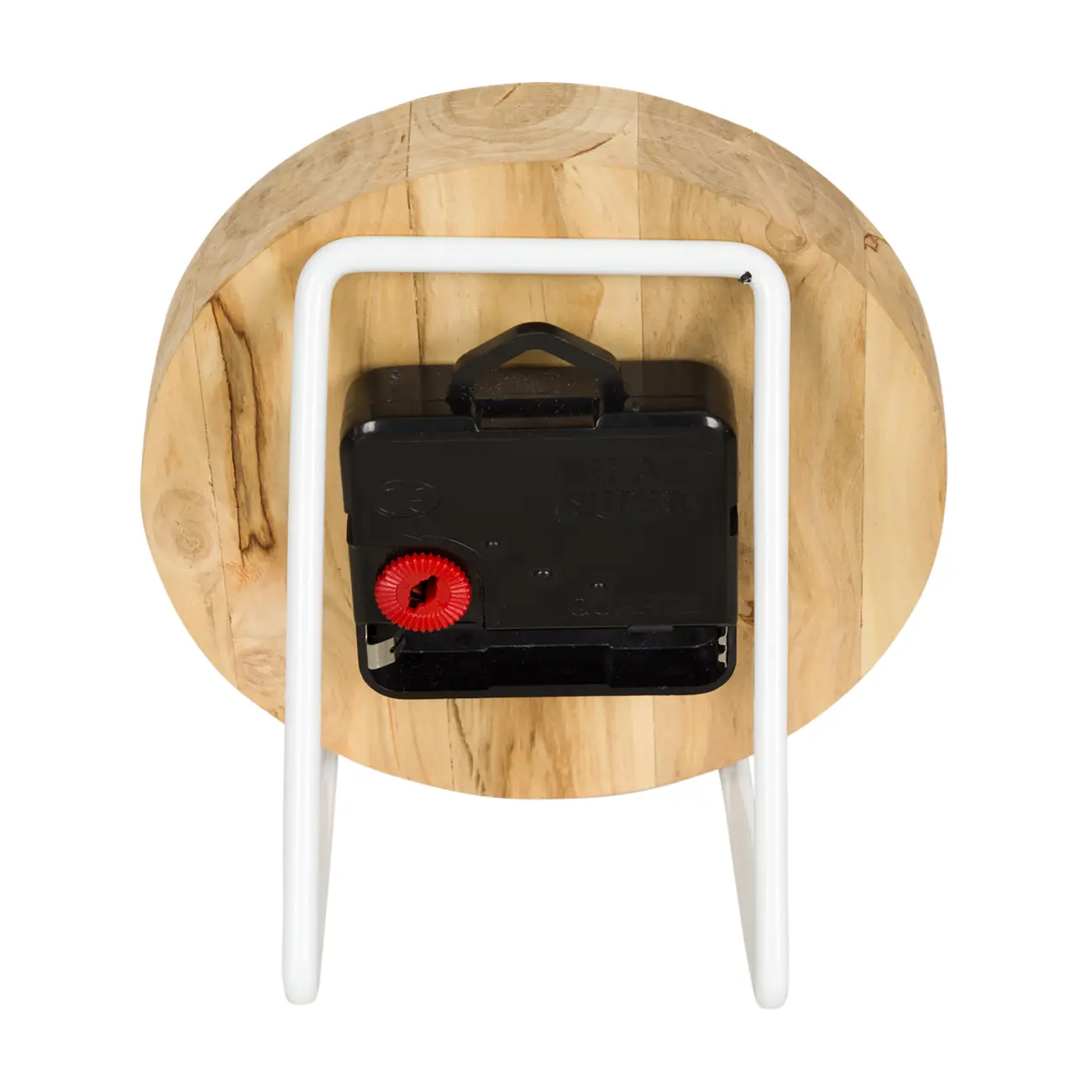 RELÓGIO DE MESA CAFEZAL 12 CM - KAFE MADEIRA/BRANCO - Foto 4