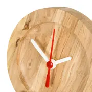 RELÓGIO DE MESA CAFEZAL 12 CM - KAFE MADEIRA/BRANCO - Foto 5