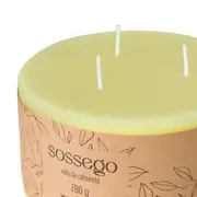 VELA PILAR CITRONELA SOSSEGO - AMARELO - Foto 4