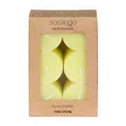 VELA PILAR CITRONELA COM 6 SOSSEGO MINI - AMARELO - Foto 1