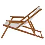 ESPREGUIÇADEIRA RECLINÁVEL EM 5 POSIÇÕES JOÁ - NOZES/BRANCO - Foto 3