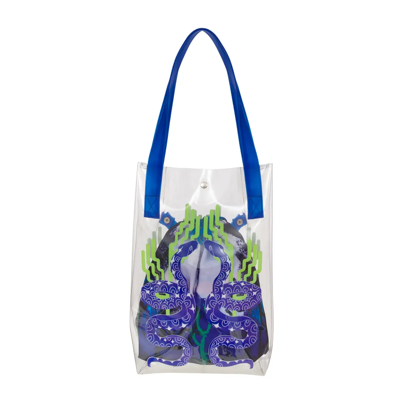BOLSA DE PRAIA TIGAÍTI - VERDE/AZUL - Foto 1