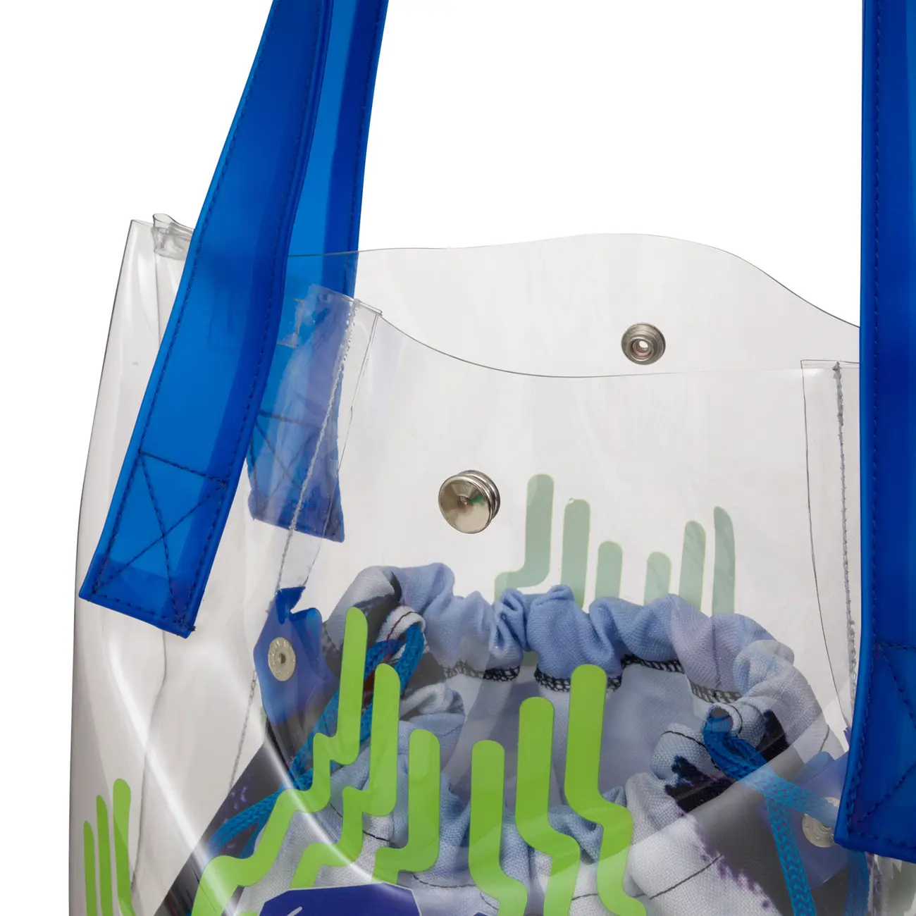 BOLSA DE PRAIA TIGAÍTI - VERDE/AZUL - Foto 5