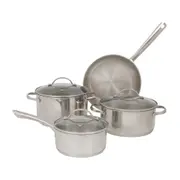 JOGO DE PANELAS INDUÇÃO COM 4 UNA - INOX/INCOLOR - Foto 1