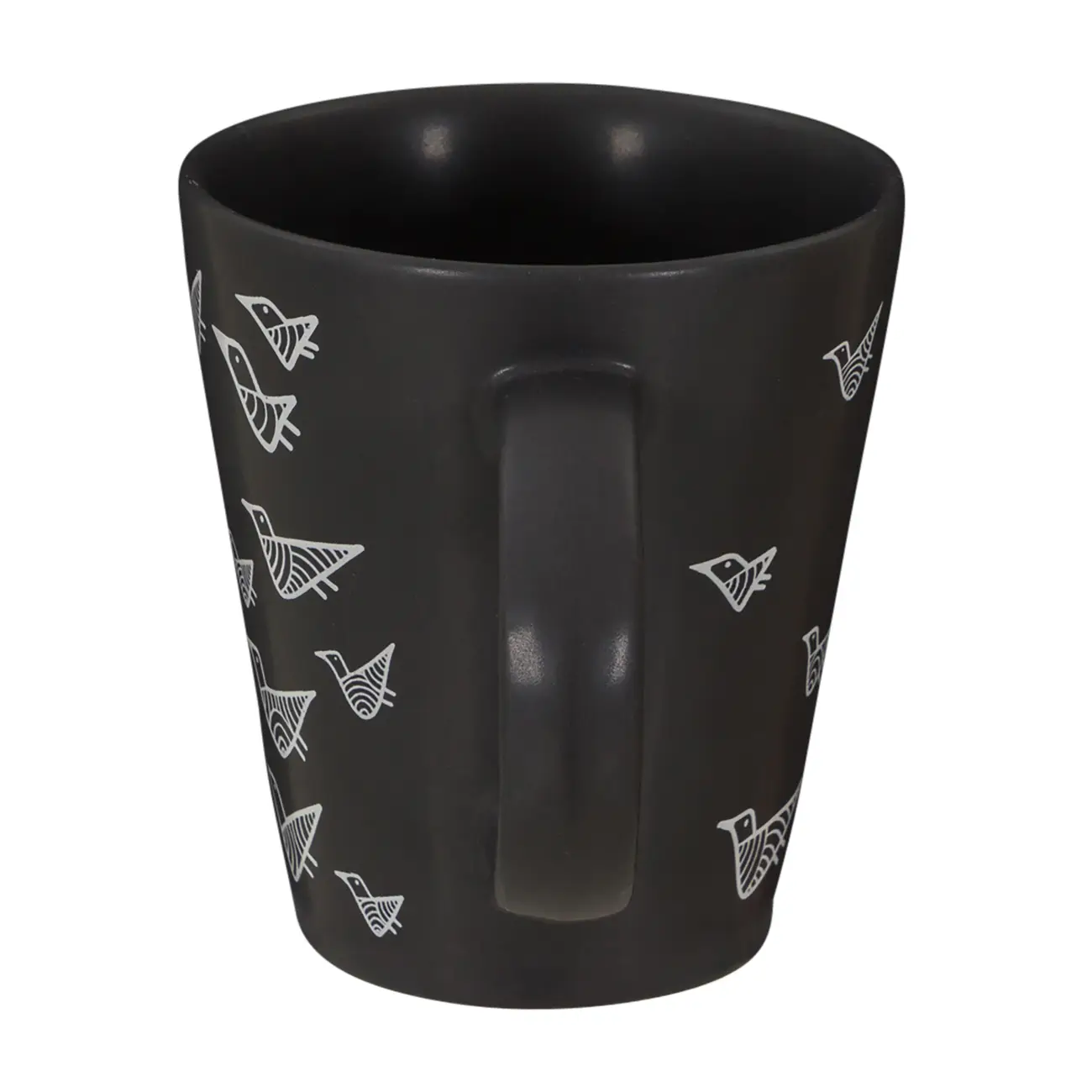 CANECA 200 ML RESPIRO PÁSSAROS I - PRETO/NATURAL - Foto 3