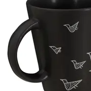 CANECA 200 ML RESPIRO PÁSSAROS I - PRETO/NATURAL - Foto 5