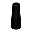 PRETO - VASO 18 CM TE QUIERO CONE