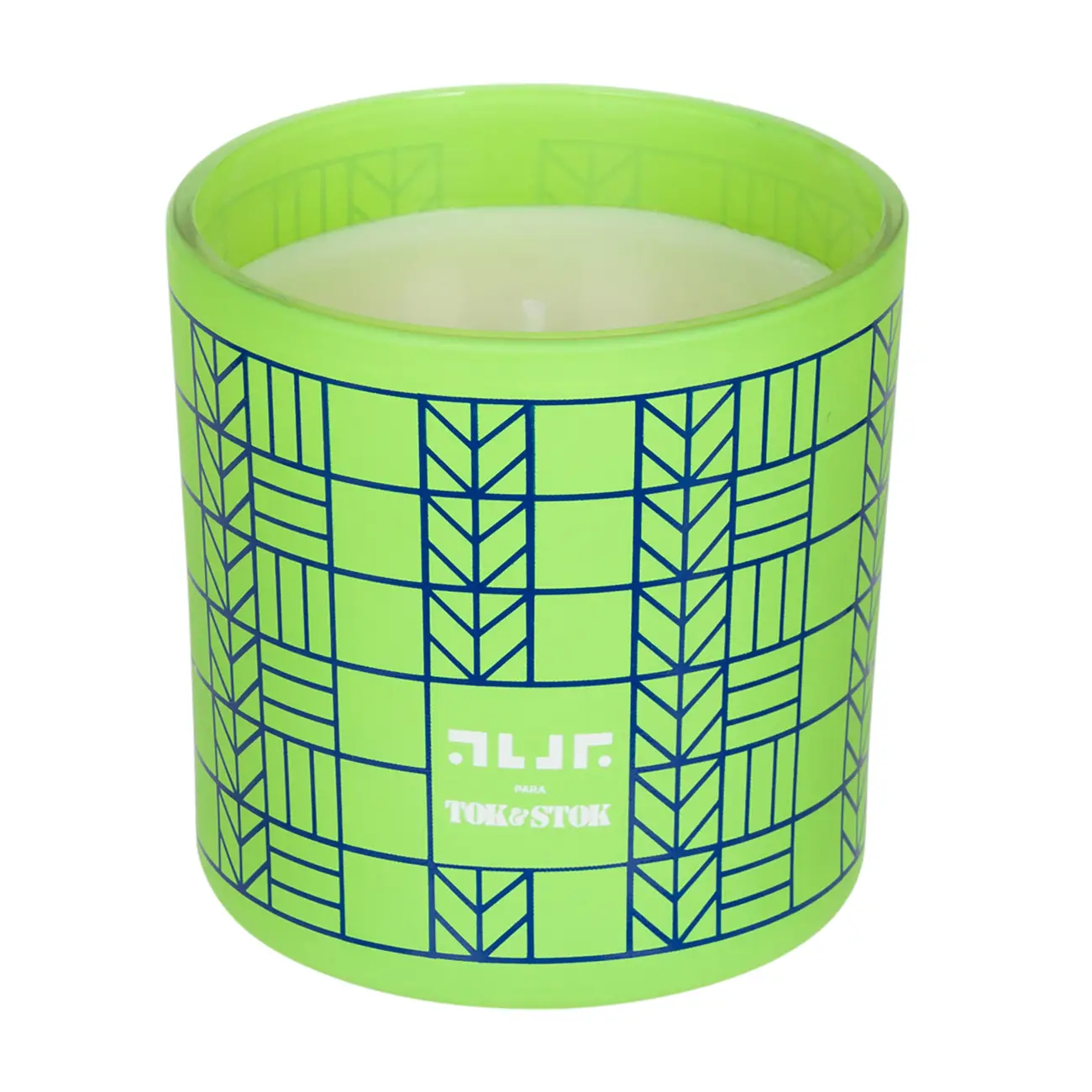 VELA PERFUMADA POTE PAU ROSA TIGAÍTI - VERDE/AZUL - Foto 1