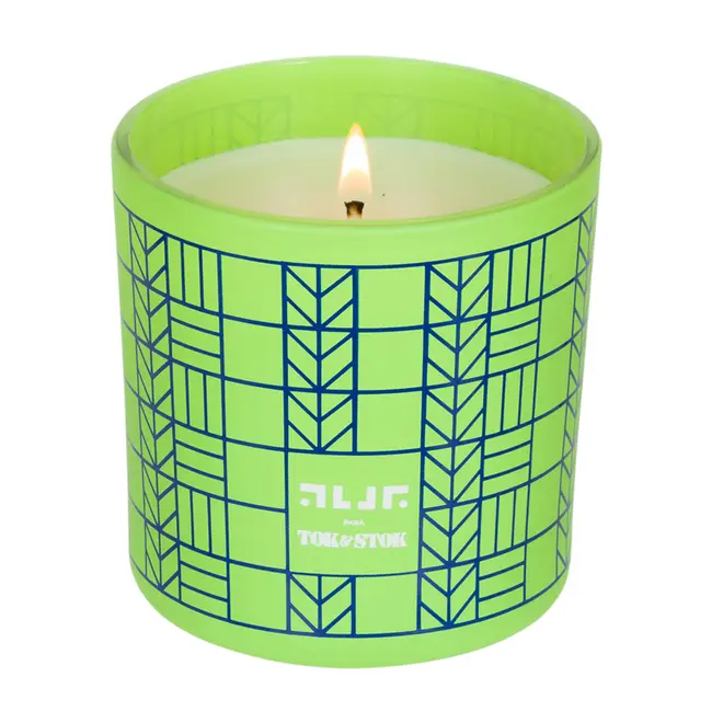 VELA PERFUMADA POTE PAU ROSA TIGAÍTI - VERDE/AZUL - Foto 2