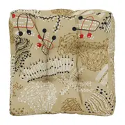 FUTON 40 CM X 40 CM ANTI-HESITAÇÃO - BEGE/PRETO - Foto 1