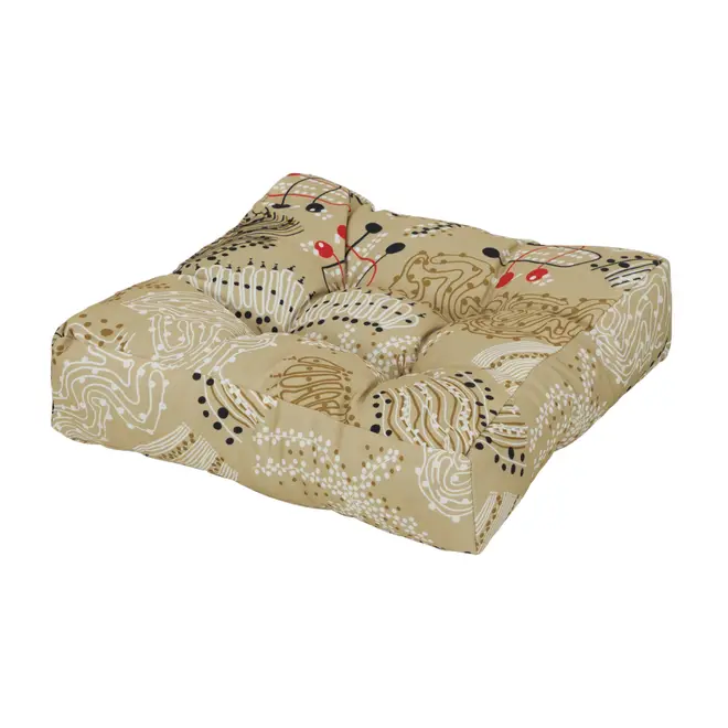 FUTON 40 CM X 40 CM ANTI-HESITAÇÃO - BEGE/PRETO - Foto 3