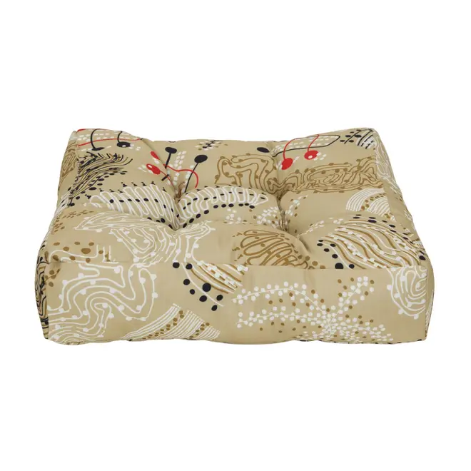 FUTON 40 CM X 40 CM ANTI-HESITAÇÃO - BEGE/PRETO - Foto 4