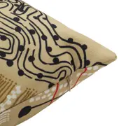 ALMOFADA 43 CM X 43 CM ANTI-HESITAÇÃO - BEGE/PRETO - Foto 4