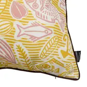 ALMOFADA DUPLA FACE 45 CM X 45 CM DABUKURI PIRACEMA - MARROM/ZAFRON - Foto 2