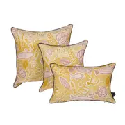ALMOFADA DUPLA FACE 60 CM X 60 CM DABUKURI PIRACEMA - MARROM/ZAFRON - Foto 5