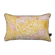 ALMOFADA DUPLA FACE 50 CM X 32 CM DABUKURI PIRACEMA - MARROM/ZAFRON - Foto 1