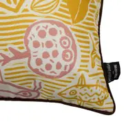 ALMOFADA DUPLA FACE 50 CM X 32 CM DABUKURI PIRACEMA - MARROM/ZAFRON - Foto 2