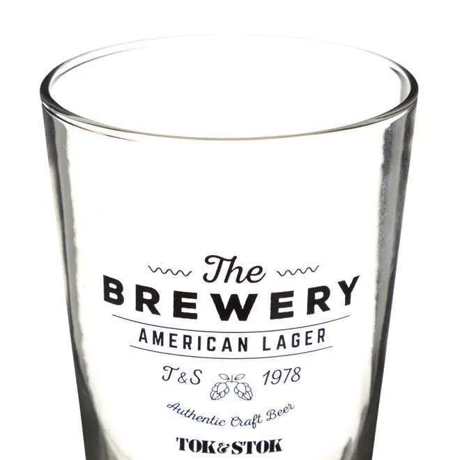 COPO CERVEJA LAGER 350 ML THE BREWERY - INCOLOR/PRETO - Foto 5