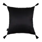 CAPA DE ALMOFADA 43 CM X 43 CM ANTI-HESITAÇÃO - PRETO/ OFFWHITE - Foto 3
