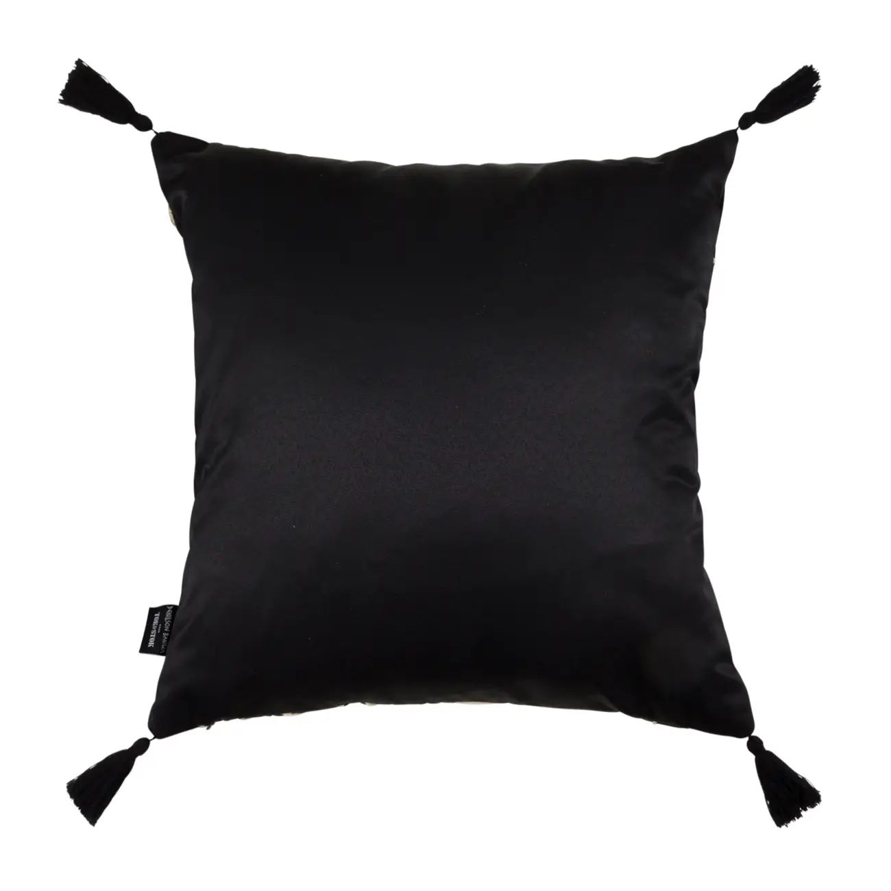 CAPA DE ALMOFADA 43 CM X 43 CM ANTI-HESITAÇÃO - PRETO/ OFFWHITE - Foto 3