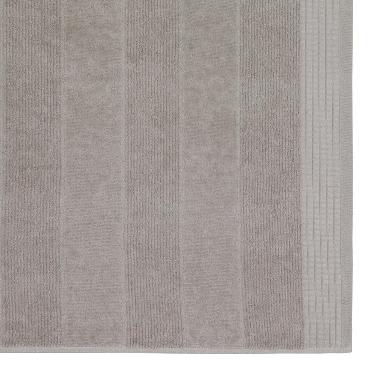 TOALHA DE BANHO 1,35 M X 70 CM DOUX AU TOUCHER - CINZA PROVENCE - Foto 2