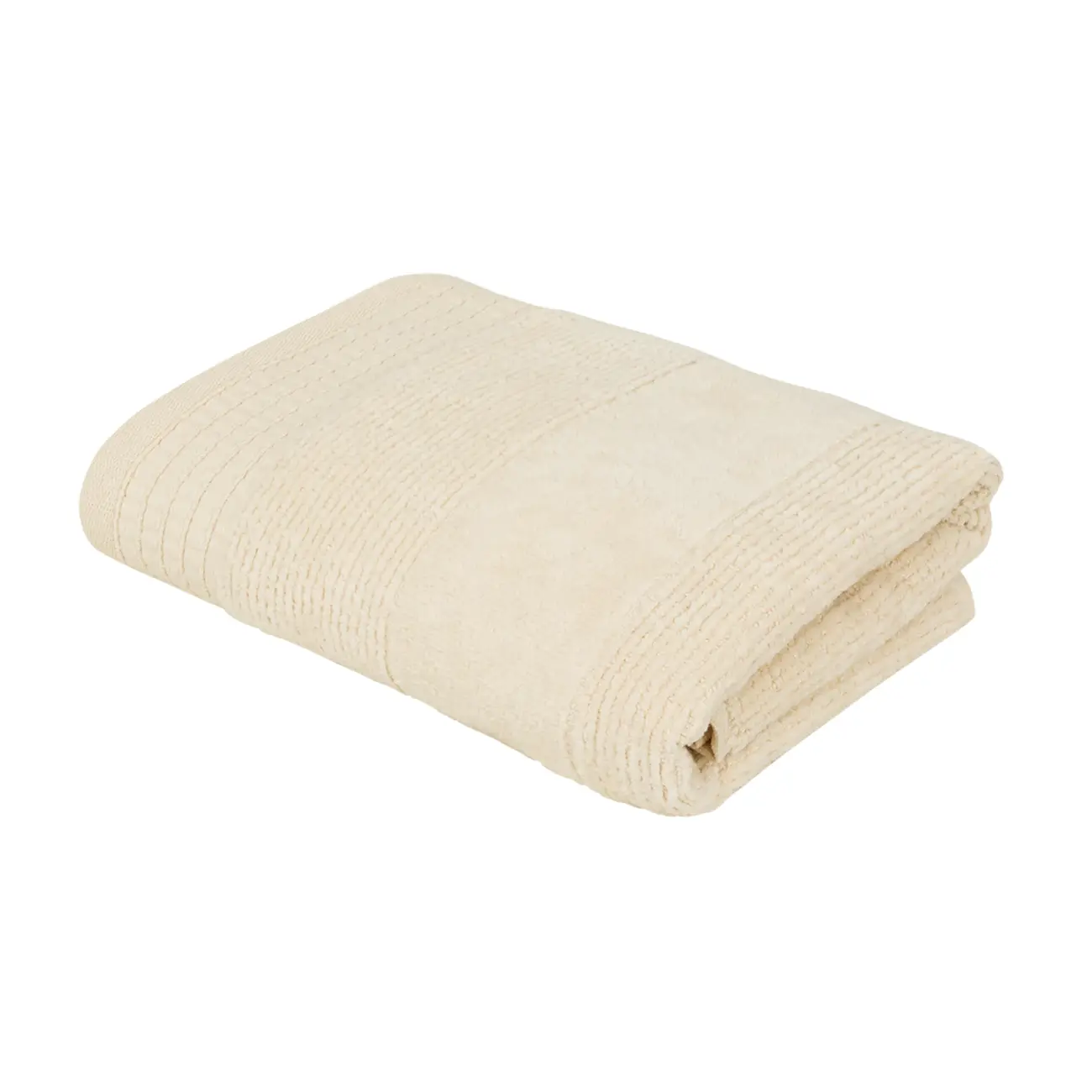 TOALHA DE ROSTO 80 CM X 48 CM DOUX AU TOUCHER - NATURAL - Foto 1