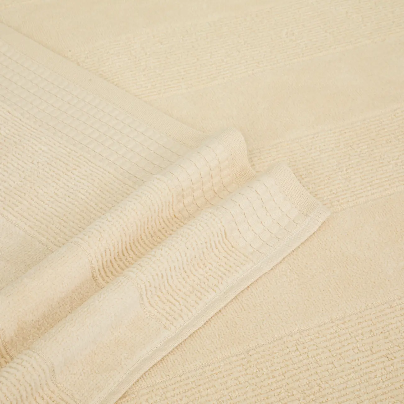 TOALHA DE ROSTO 80 CM X 48 CM DOUX AU TOUCHER - NATURAL - Foto 3