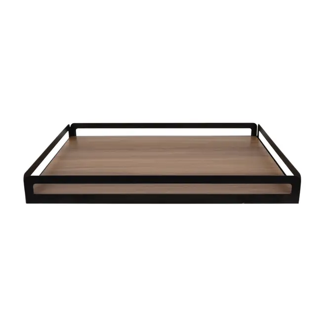 BANDEJA 49 CM X 37 CM MAXS - NOZES/PRETO - Foto 1