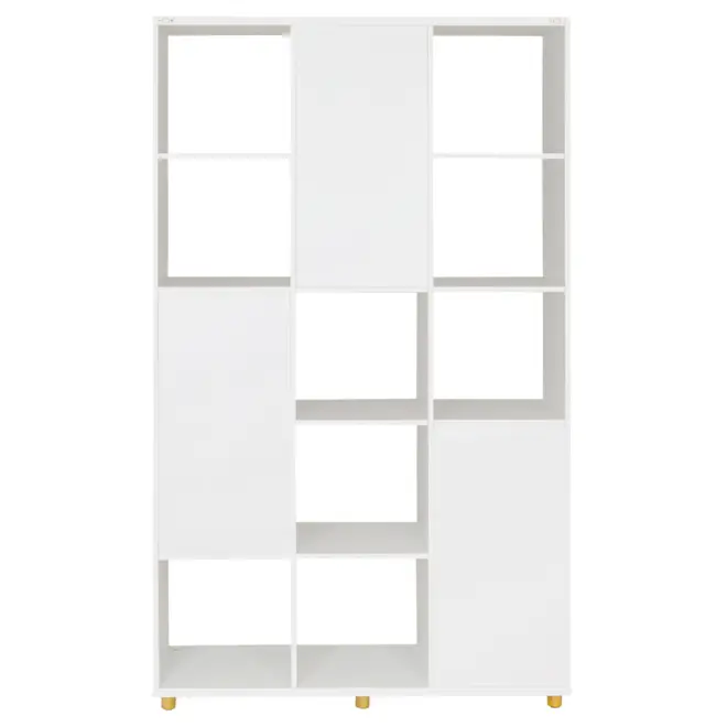ESTANTE/DIVISÓRIA 3 PORTAS 1,20 M X 2,05 M SIDER - BRANCO/PINUS NATURAL - Foto 8