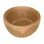 TRAVESSA 21 CM X 14 CM MÃOS DE BARRO GUIPIR - ARGILA CRUA/BEGE - Foto 3