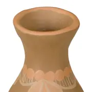 ADORNO VASO 14 CM MÃOS DE BARRO POÁS - ARGILA CRUA/BEGE - Foto 5