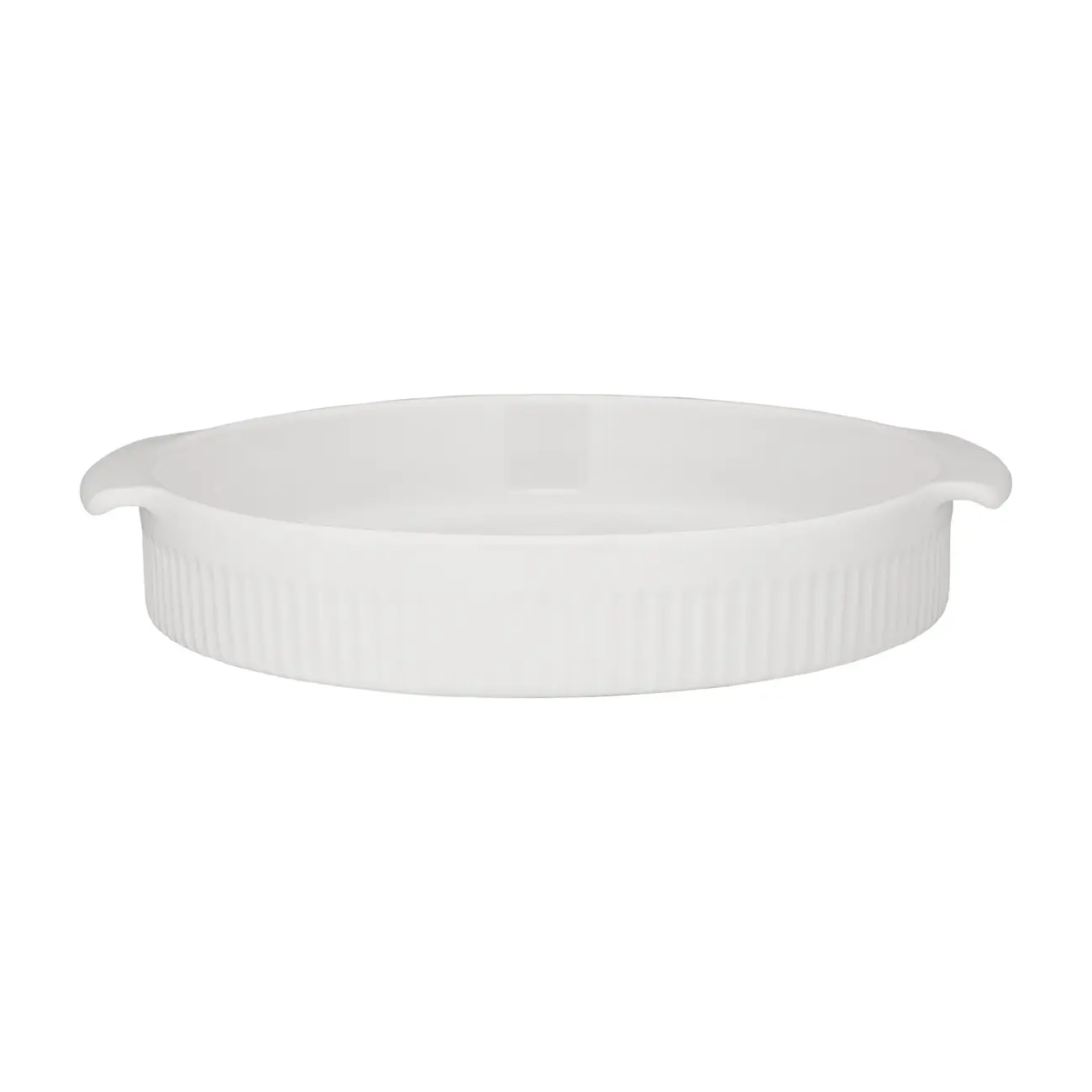 TRAVESSA REFRÁTARIA REDONDA 25 CM HOTF - BRANCO - Foto 1
