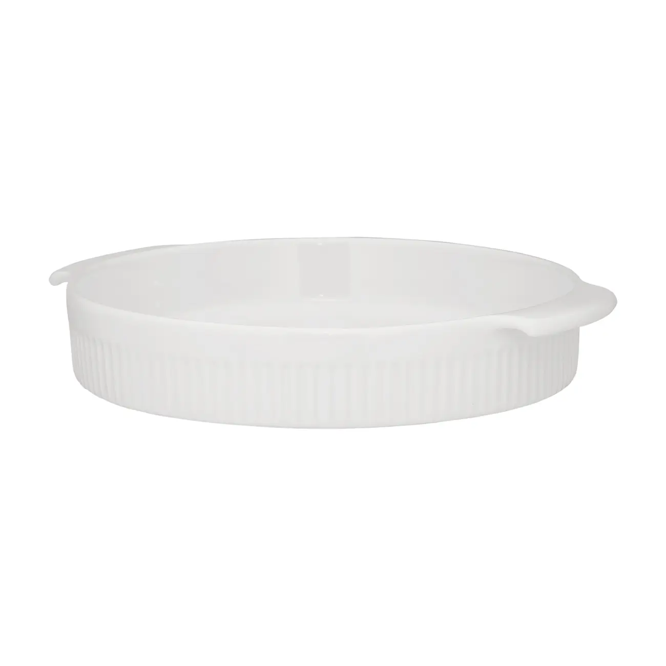 TRAVESSA REFRÁTARIA REDONDA 25 CM HOTF - BRANCO - Foto 2