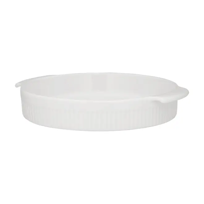 TRAVESSA REFRÁTARIA REDONDA 25 CM HOTF - BRANCO - Foto 2