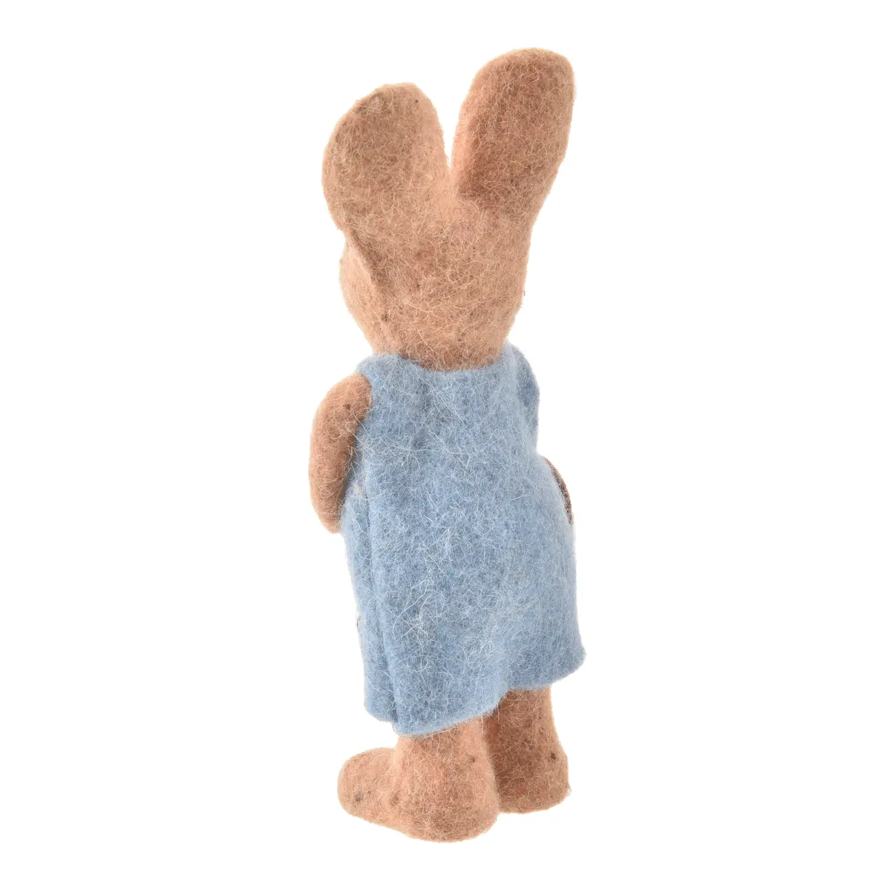 COELHO COM CESTO 25 CM PASCOQUETTE - BLEU CENDRÉ/MARROM - Foto 6