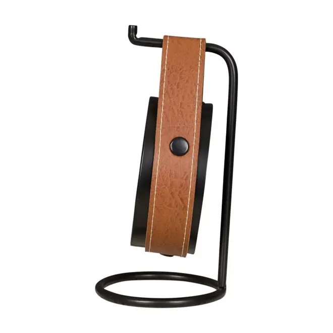 RELÓGIO DE MESA 11 CM PELICANO - PRETO/WHISKY - Foto 3
