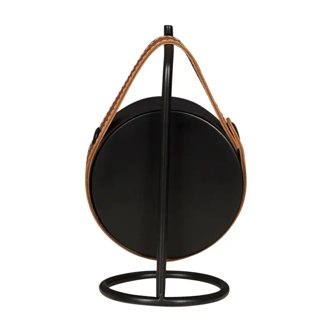 RELÓGIO DE MESA 11 CM PELICANO - PRETO/WHISKY - Foto 5