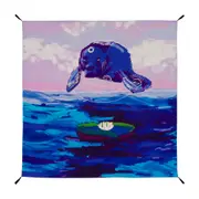 CANGA 1,45 M X 1,38 M TIGAÍTI - AZUL/MULTICOR - Foto 1