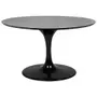 PRETO BRILHANTE - BASE DE MESA DE JANTAR CENTRAL OVAL AU 1,98 M TULIPE