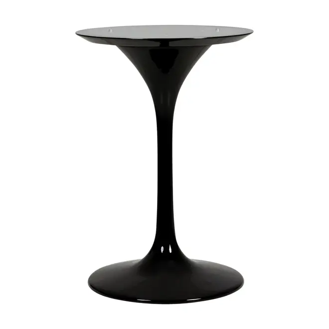 BASE DE MESA DE JANTAR CENTRAL REDONDA AU 90 CM TULIPE - PRETO BRILHANTE - Foto 1